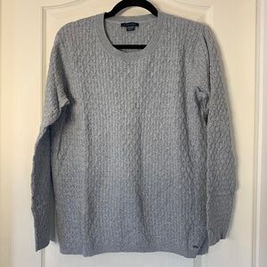 Tommy Hilfiger Cable-Knit Crewneck Sweater (XL) | Classic Grey | Timeless Wardro